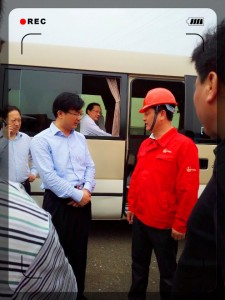 潛江市紫月路西延道路工程施工，市領導親臨現場視察、指導工作